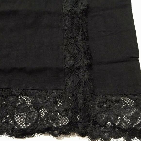 Free People Premonitions Mini Slip Dress XS Black Lace Trim One Shoulder Bodycon - Picture 6 of 16